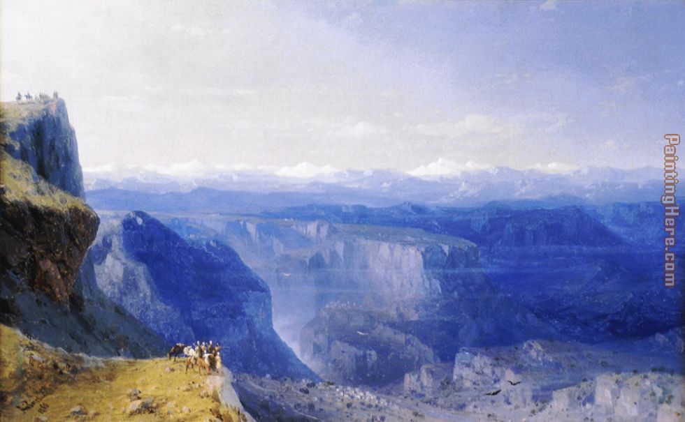 The Caucasus painting - Ivan Constantinovich Aivazovsky The Caucasus art painting